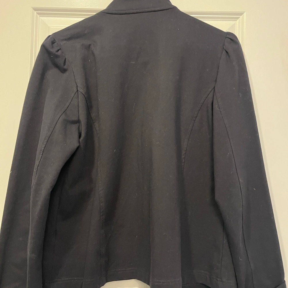 New Gorgeous Tommy Hilfiger Military Inspired Black Jacket / Coat Women’s Large - Picture 6 of 8